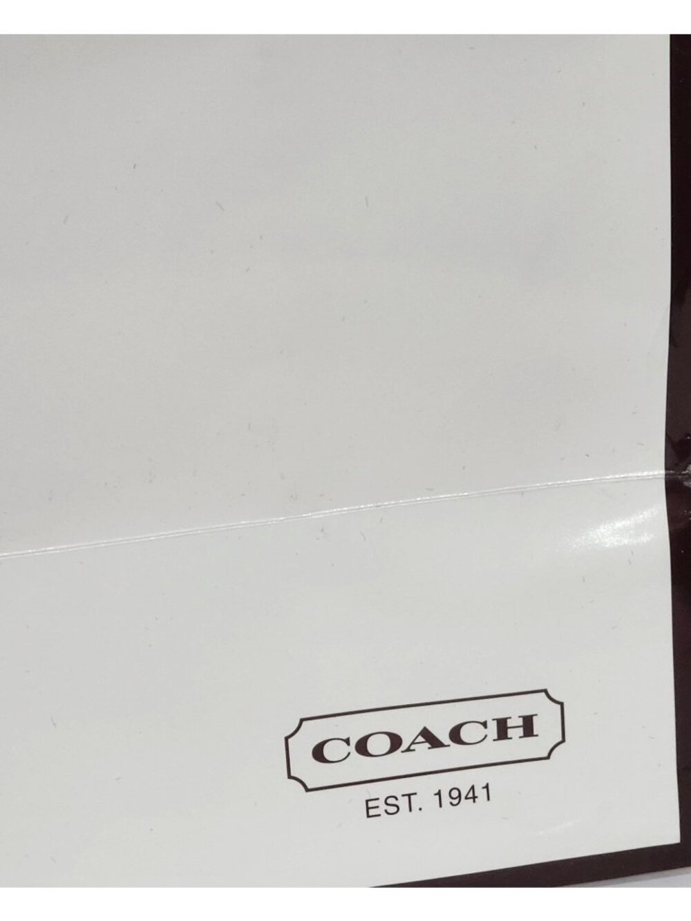 Vintage Coach White & Red Paper Shopping Bag Tote - Picture 2 of 8